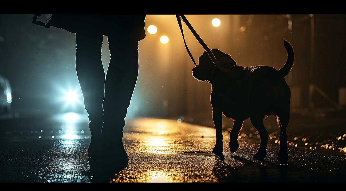 Sicherheit im Dunkeln für Hunde und ihre Besitzer